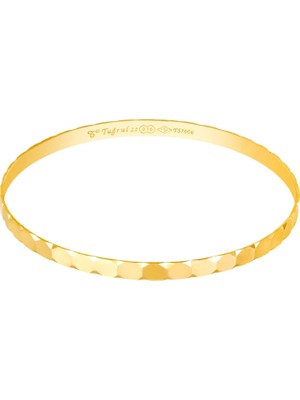 T51 Tuğrul Altın 14 gr (gram) 22 Ayar İşçiliksiz Petek Ray Bilezik