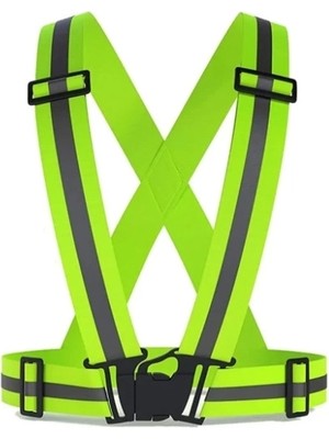 Yelek: Pratik Ikaz Yeleği-Tokalı Esnek Kumaş F.yeşil