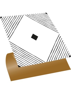Kendinden Yapışkanlı Siyah Karo Desenli Pvc Karo 30X30 cm (11 Adet) 1m2