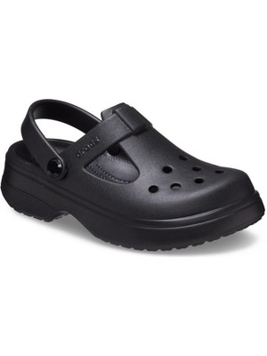Crocs Kız Çocuk Siyah Classic Mary Jane Clog Terlik Hafif Croslite Malzeme ile Günlük Kullanım