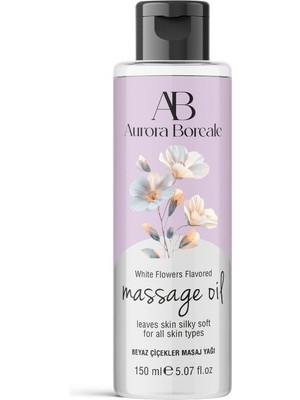 Aurora Boreale Beyaz Çiçek Aromalı Masaj Yağı 150 ml