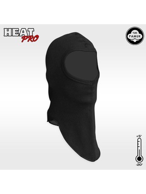 Çocuk Kar Maskesi - HeatPro - Siyah - Argeus