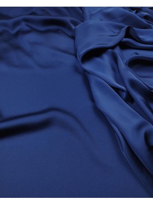 Lacivert Renkte Ince Saten (En  145 cm x Boy  225 Cm)