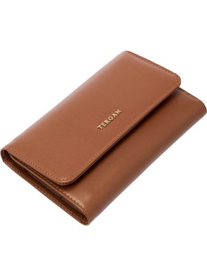 Tergan Taba Hakiki Deri Kadın Cüzdan - S1CB00005730-D12