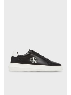 Calvin Klein Logolu Deri Sneaker Ayakkabı YM0YM013170GJ Erkek Ayakkabı YM0YM01317 0gj