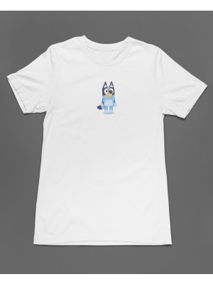 Bumeta Bluey Sevimli Köpek Kardeşler Bluey Unisex Tişört T-Shirt