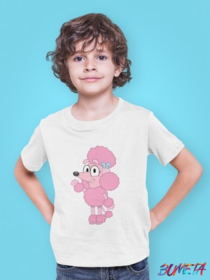 Bumeta Bluey Sevimli Köpek Kardeşler Coco Çocuk Tişört T-Shirt