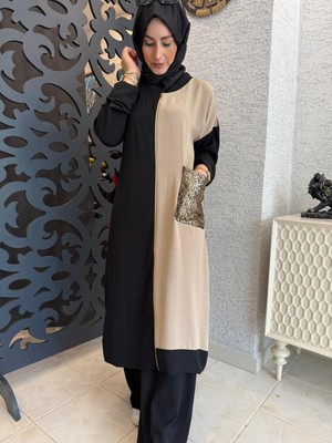 Aysun Aydemir Yazlık Çift Renk Tesettür Eşofman Takım