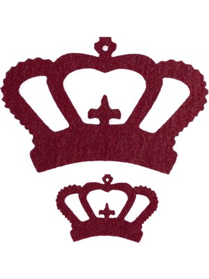 La Mia 10 Lu Bordo Taç Keçe Motifler - FS314-M14