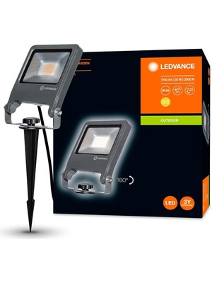 LED Bahçe Projektörü, Dış Mekan Uygulamaları Için Sıcak Beyaz Işık, IP65 Su Geçirmez