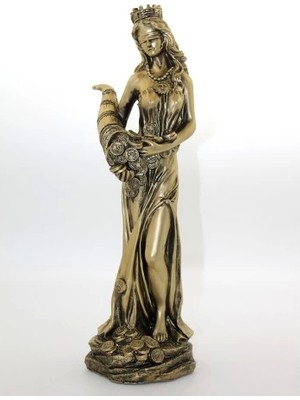 Polyester Bereket Tanrıçası Fortuna Figürü Model 1