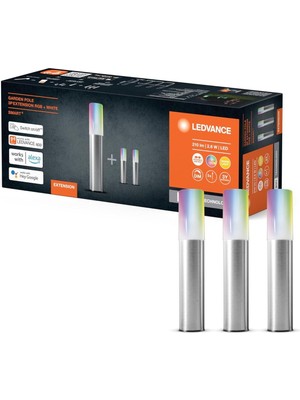 Akıllı Rgb LED Bahçe Lambası 3'lü Set, Wifi, Alexa & Google Uyumlu, Dış Mekan Işığı