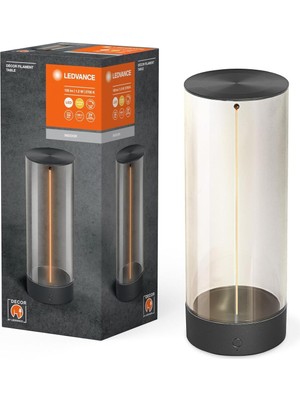 Manyetik Filament LED Lamba Dokunmatik Dimmer, 2700K Sıcak Işık, Taşınabilir USB Şarjlı