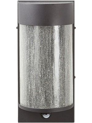 Siyah Dış Mekan LED Duvar Lambası, Hareket Sensörlü