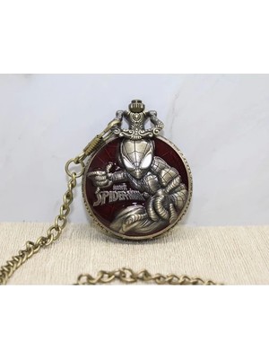 Spiderman Tasarımlı Köstekli Saat