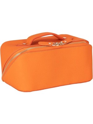 Ella Kadın Seyahat Kozmetik Bakım Makyaj Çantası Organizer Orange