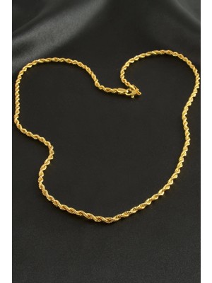 Burgulu Zincir Kolye 60 cm