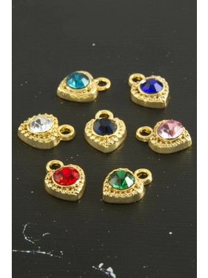 Kalp Zirkon Taşlı Tek Kulplu Aparat 1 Adet