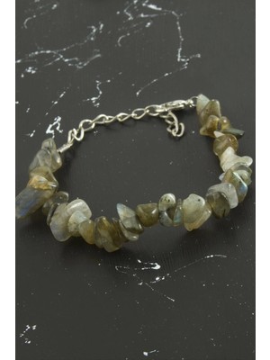 Akik Kırık Doğaltaşlı Bileklik