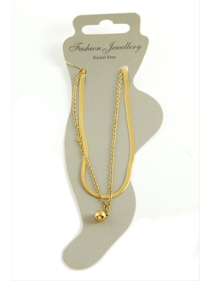 Italyan Zincirli Lüks Çelik Halhal