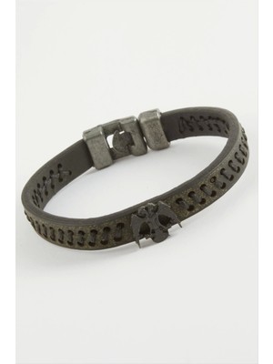 Çift Başlı Kartal Kaliteli Suni Deri Bileklik