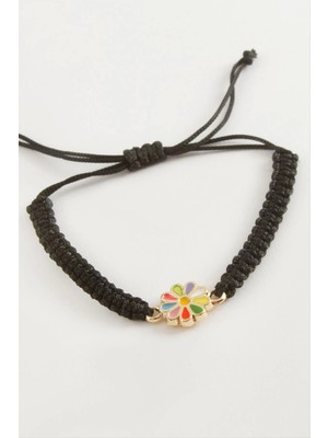 Papatya Makrome Örgülü Bileklik