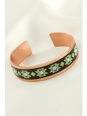 Üçgen Kalın Bakır Kelepçe Bileklik