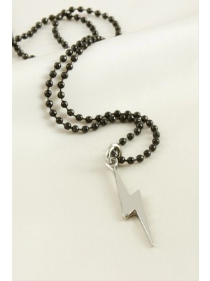 Şimşek Top Zincirli Erkek Kolye