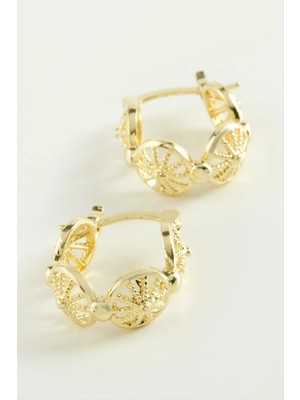 Yıldız Kilitli Halka Küpe