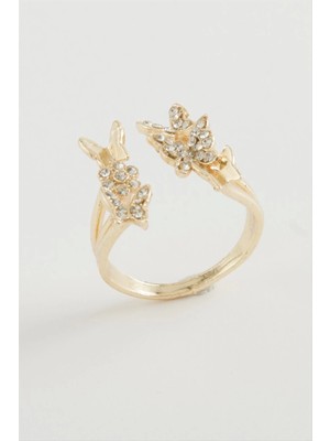 Kelebek Zirkon Taşlı Yüzük