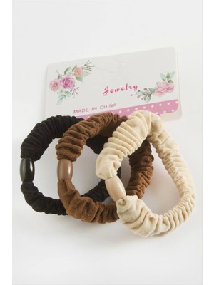 Örgülü Lastikli Toka 3 Adet