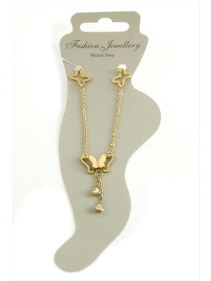 Kelebek Lüks Çelik Halhal