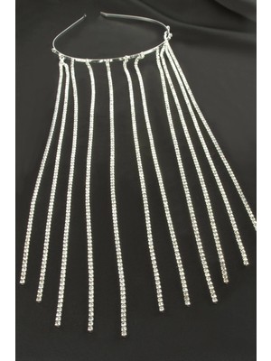 Şerit Taşlı Gelin Tacı