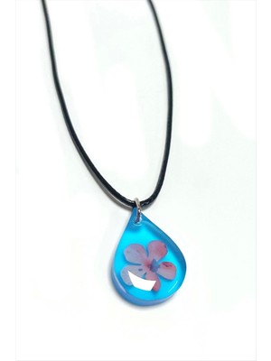 Kartopu Çiçeği Damla Epoksi Kolye