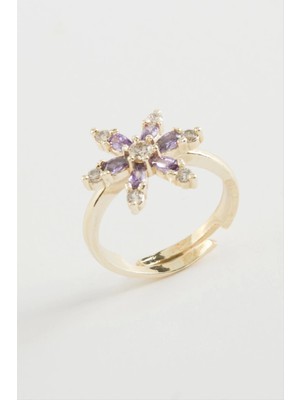 Lotus Zirkon Taşlı Yüzük