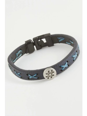 Kare Kaliteli Suni Deri Bileklik