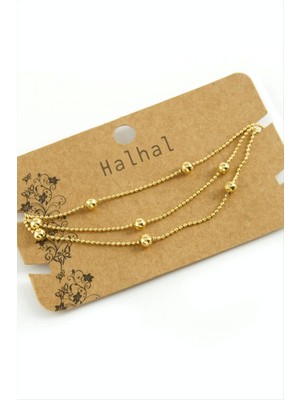 Üç Zincirli Lüks Çelik Halhal