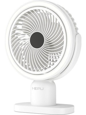 Hepu HP-F01 USB Şarjlı Masaüstü Mini Fan – 3 Kademeli Hız Ayarlı, Kompakt Gövde