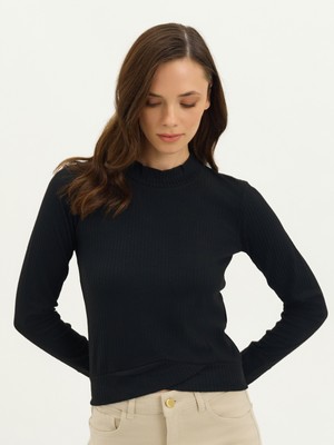 Karaca Kadın Tişört-Siyah