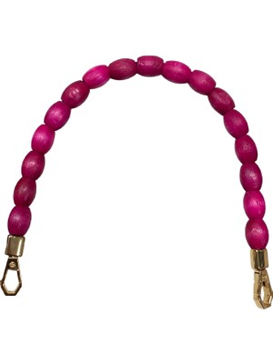 Ahşap Boncuklu Çanta Sapı 40 cm YML12