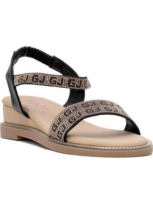 Guja 25Y346-3 Taşlı Premium Kadın Sandalet
