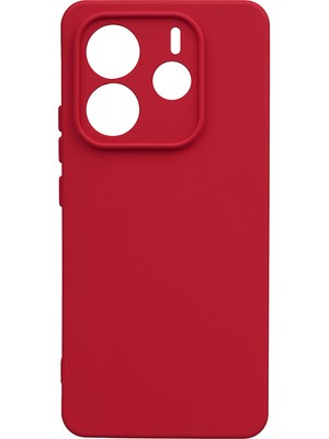 Redmi Note 14 5g Kılıf Mkst Biye Silikon - Kırmızı