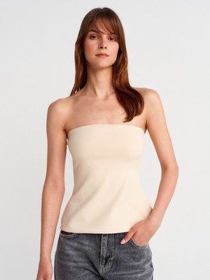 31860 Straplez Top-Taş