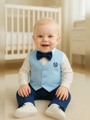 Calide Baby&Kids Erkek Bebek Kravat-Papyonlu Mevlüt Takımı