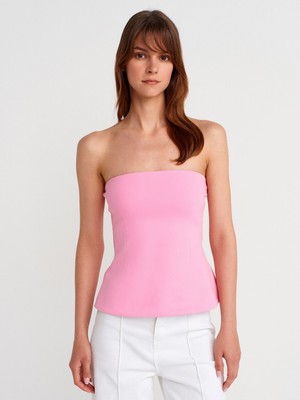 31860 Straplez Top-Pembe