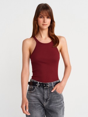21143 Kolsuz Askılı Top-Açık Bordo