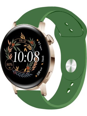 Tagomoon Huawei Watch Gt3 Elegant 42MM Akıllı Saat Uyumlu Spor Silikon Kordon