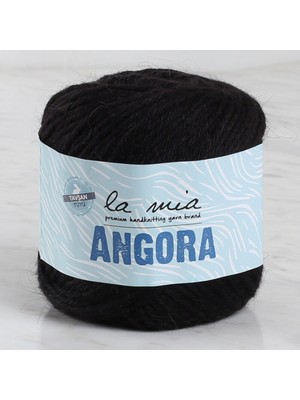 La Mia Angora 50GR Siyah El Örgü Ipi - L006 - 33810