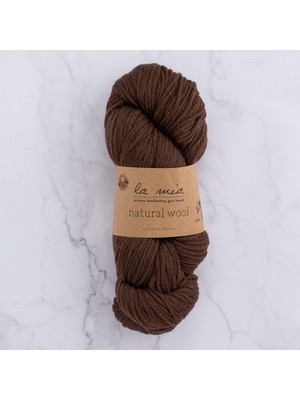 La Mia Natural Wool Acı Kahverengi El Örgü Ipi - H7 - 33602
