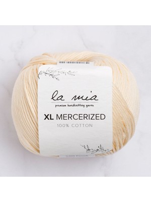 La Mia Xl Mercerized Krem El Örgü Ipi - 174 - 33769